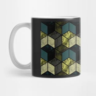 3d mosaic cubes Mug